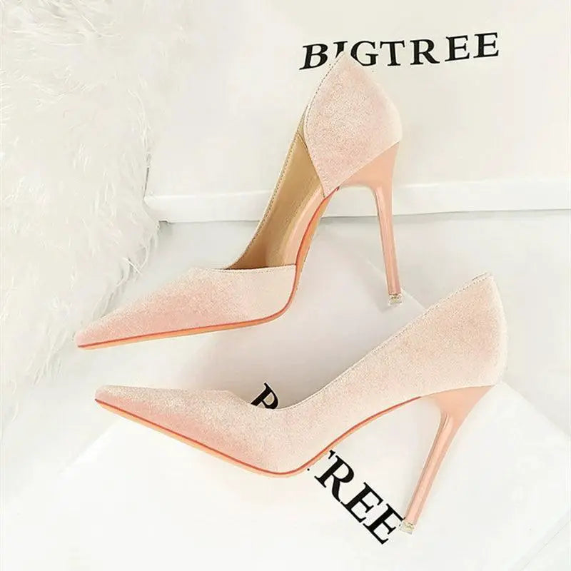 Xi Shi Elegant High Heel Evening Dress For Autumn Events