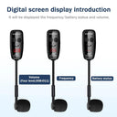 XIAOKOA UHF Wireless Saxophone Microphone System Clip On