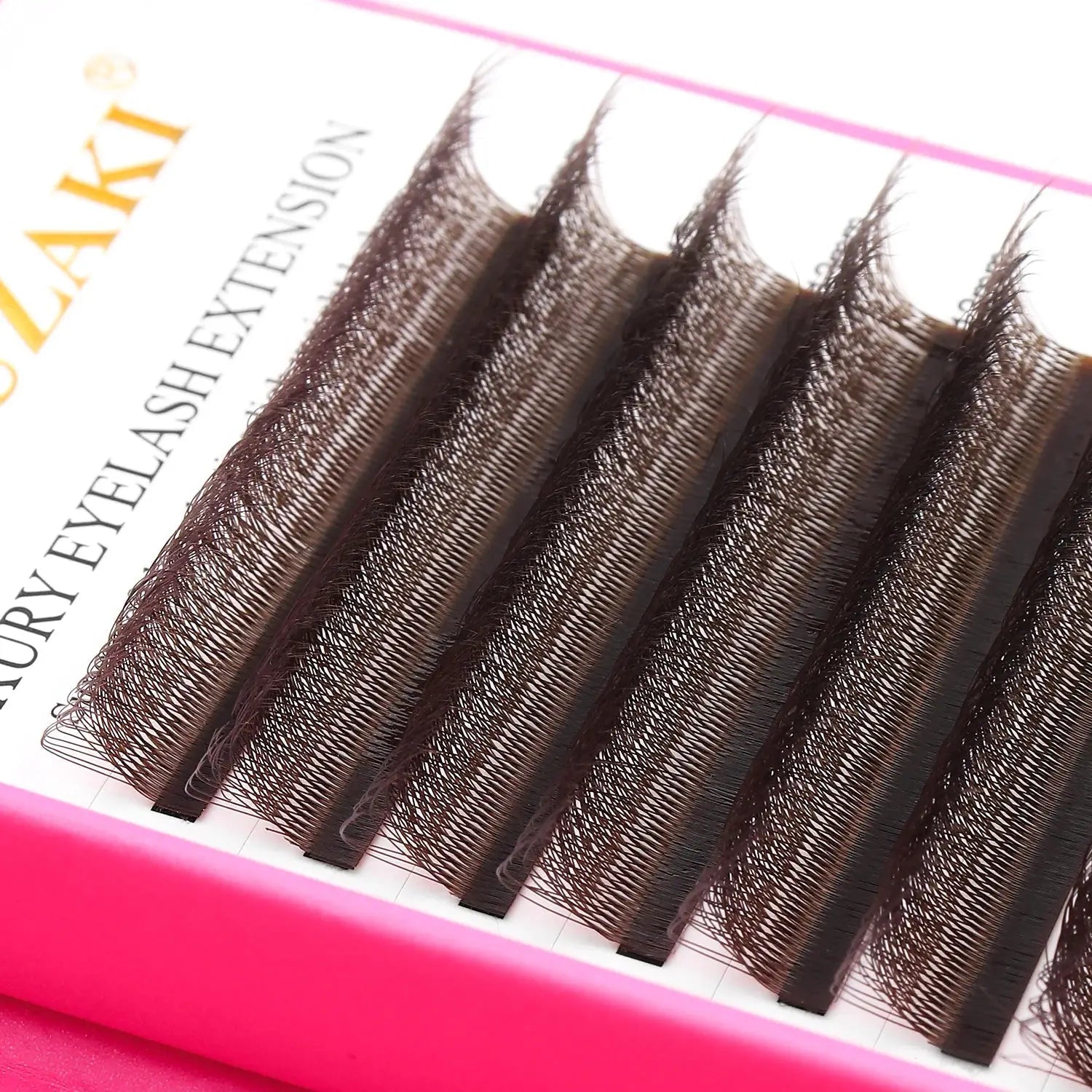 XIUSUZAKI 5D W Lashes Premade Fans Black Brown Natural Look Extensions All Day