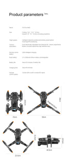 XMSJ A14 Pro Max Drone - 8K HD Dual Camera And GPS Navigation With Brushless Pro