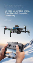XMSJ A14 Pro Max Drone - 8K HD Dual Camera And GPS Navigation With Brushless Pro