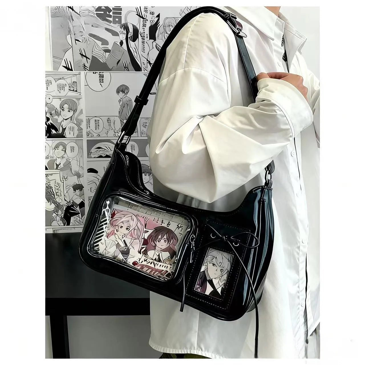 Y2K Harajuku Ita Bag - Transparent Crossbody For Festivals And Streetwear Street