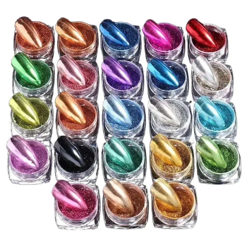 Magic Mirror Nail Powder Set Chrome Shades — product view 1