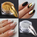 Y2K Magic Mirror Nail Powder Set Vibrant Metallic Chrome Shades