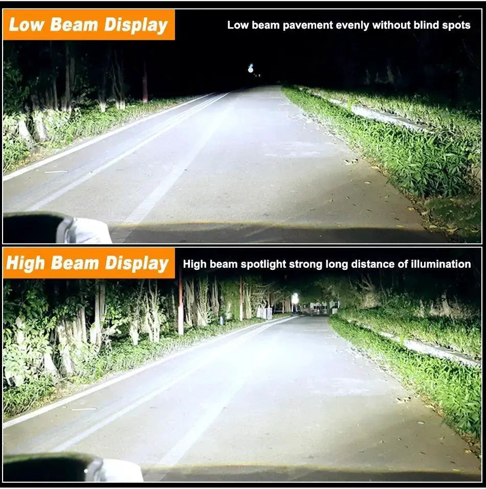 Y6D H4 LED Projector Headlight For Safer Night Driving