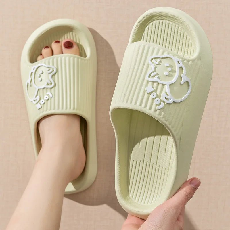Yahwow Summer Slippers Bear Cartoon Slipper Non Slip Indoor Outdoor Comfort Fit