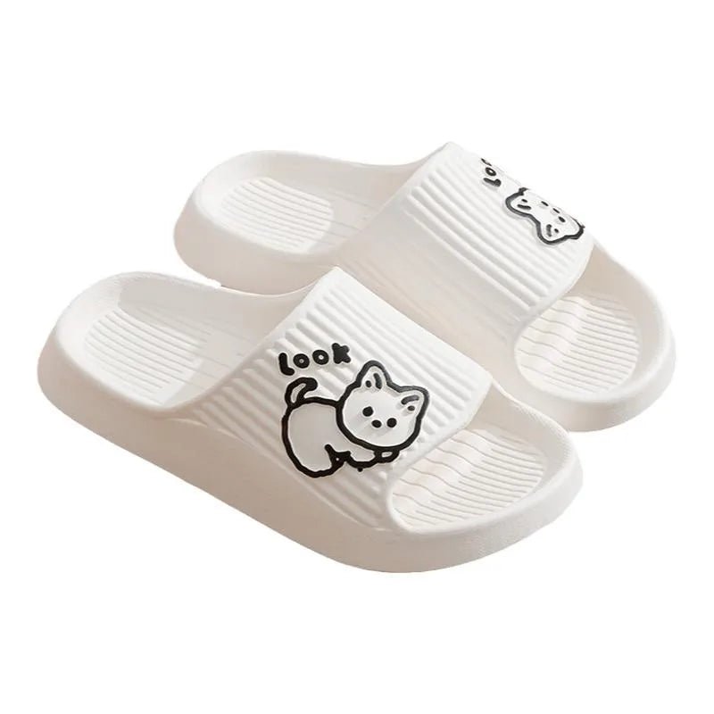 Yahwow Summer Slippers Bear Cartoon Slipper Non Slip Indoor Outdoor Comfort Fit