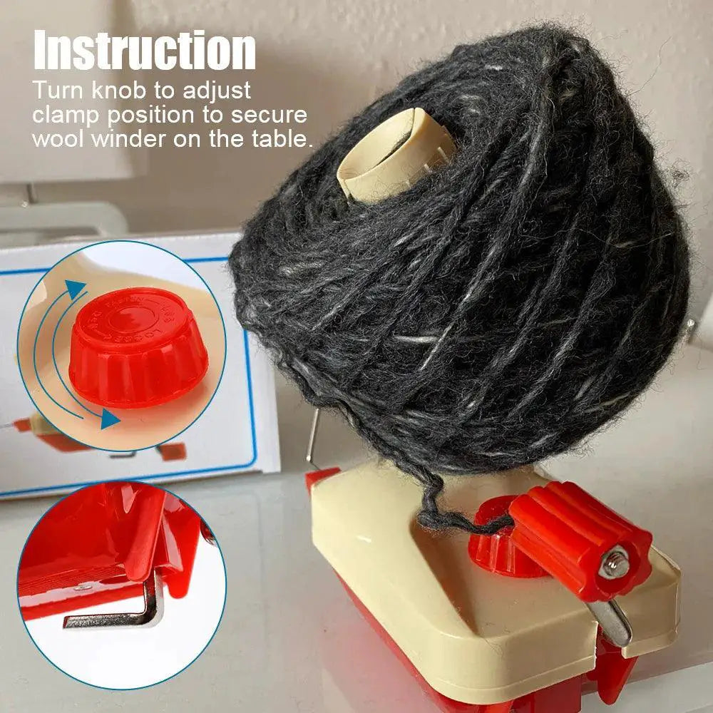 Yarn Winder Machine Handheld Ball Maker for Easy DIY Kit