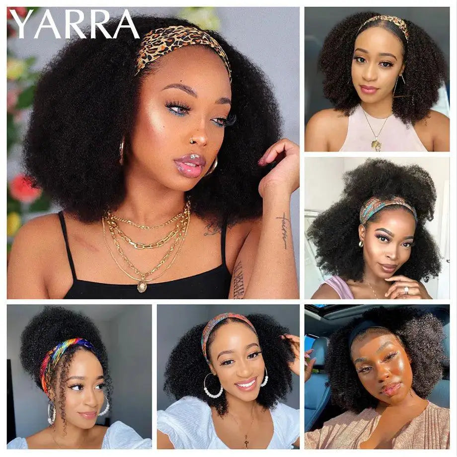 Yarra Afro Kinky Curly Wig Brazilian Remy Hair Luxurious