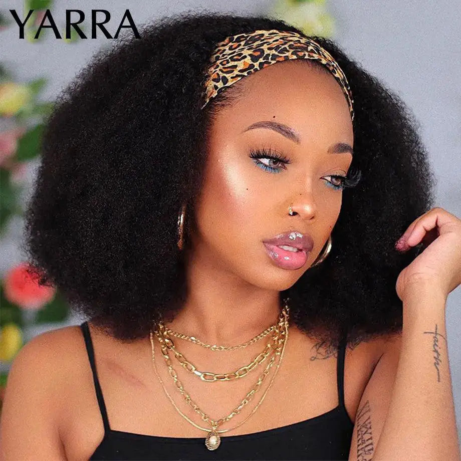 Yarra Afro Kinky Curly Wig Brazilian Remy Hair Luxurious