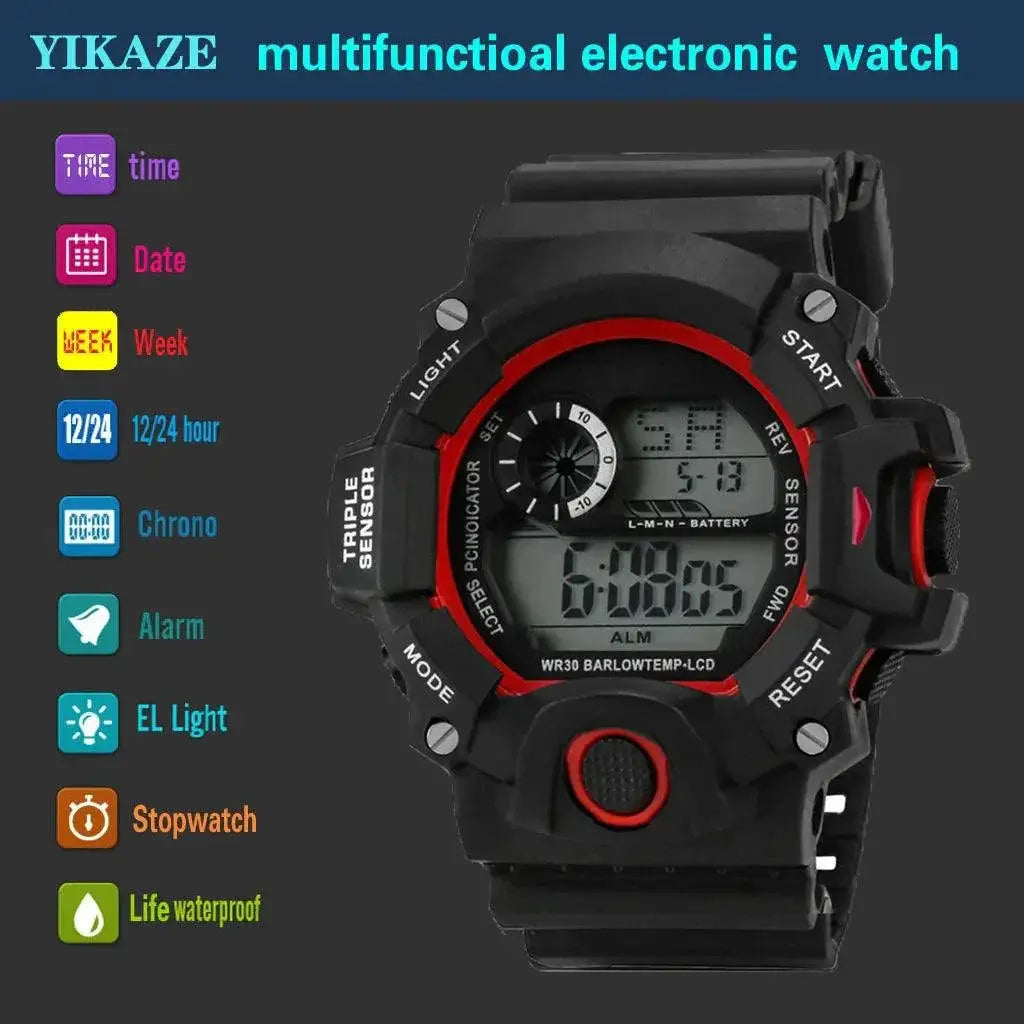 Digital Sports Watch Stylish Functional Timepiece - OurLum.com