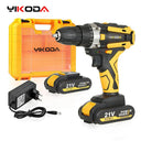 YIKODA 12/16.8/21V Rechargeable Cordless Drill for Home Use