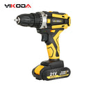 YIKODA Rechargeable Cordless Electric Drill 12V 16.8V 21V Multi-Function Tool