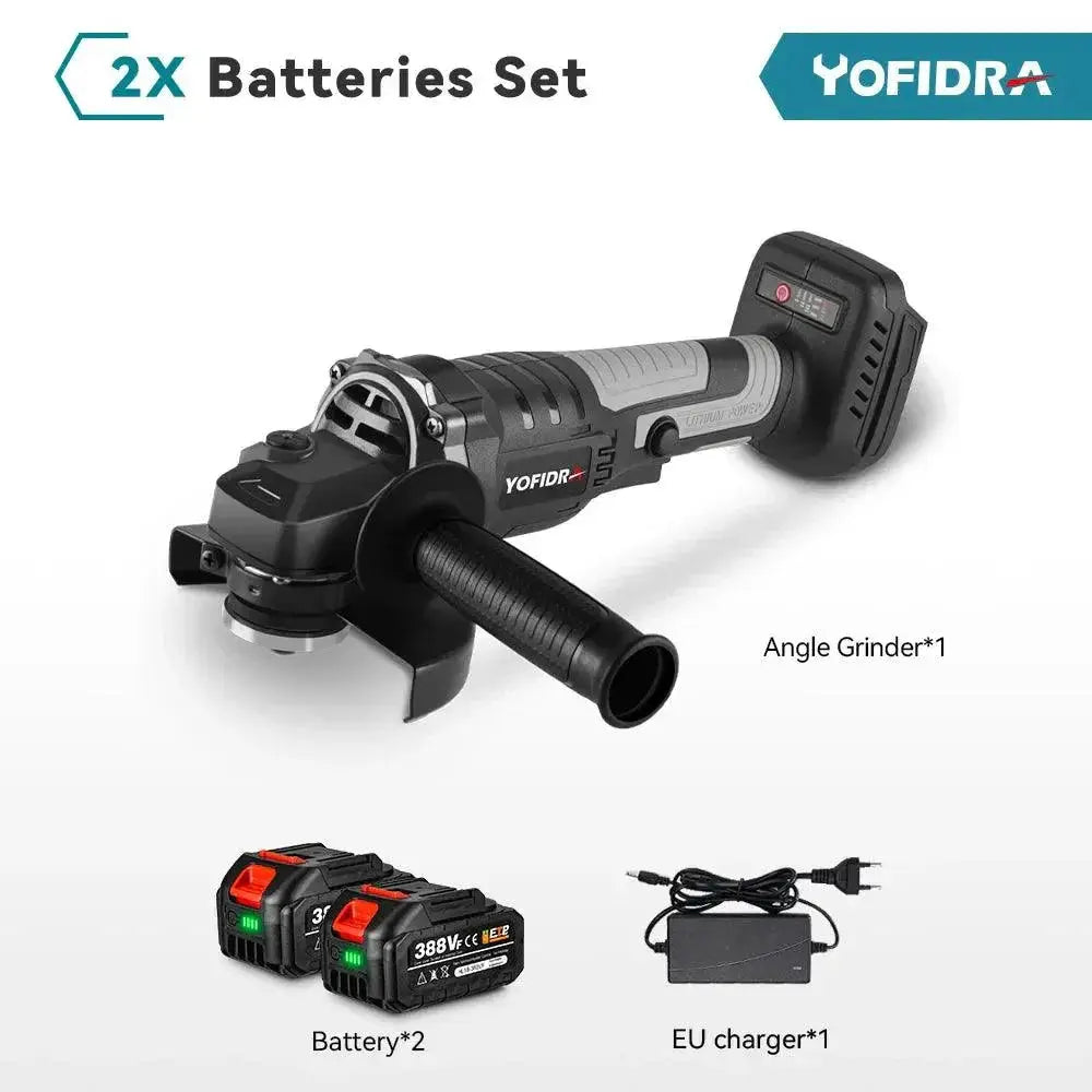 Yofidra 125mm Brushless Cordless Angle Grinder 3 Gears