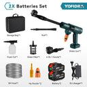 Yofidra 200Bar Brushless Electric Water Gun 6-in-1 Nozzles
