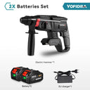 Yofidra 26mm Brushless Electric Hammer Drill Cordless Tool