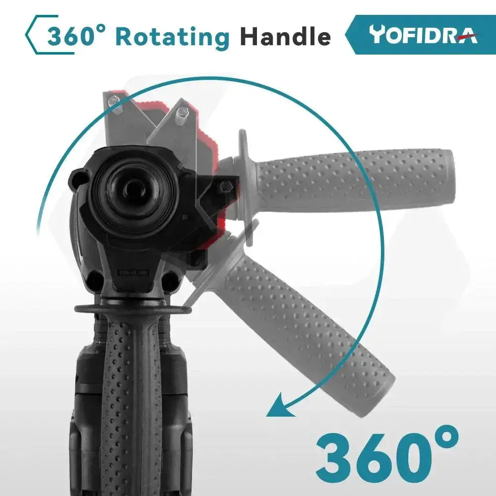 Yofidra 26mm Brushless Cordless Hammer Drill Tool Pro