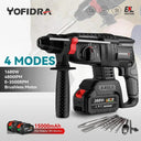 Yofidra 26mm Brushless Electric Hammer Drill Cordless Tool