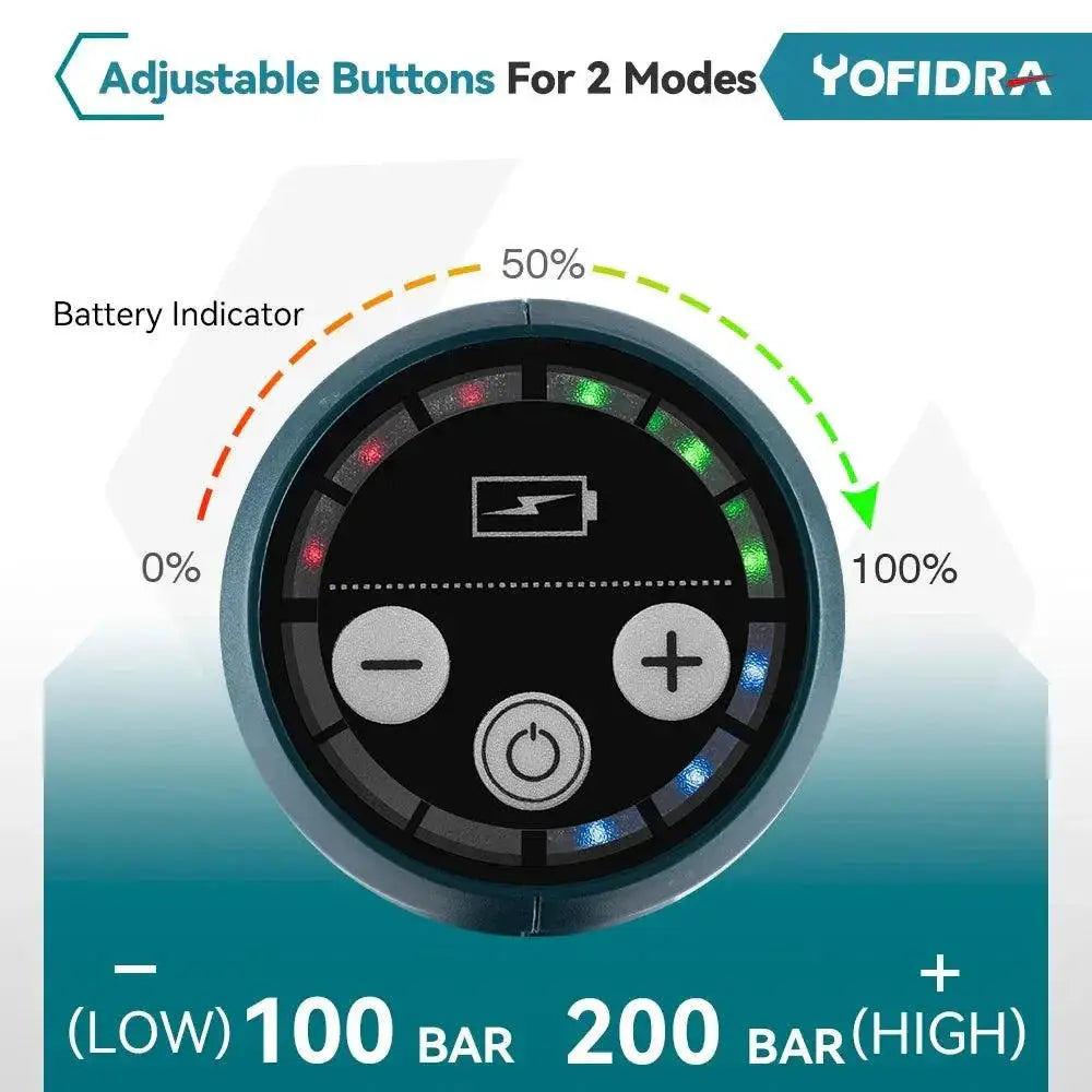 Yofidra 3500W 200Bar Cordless High Pressure Washer