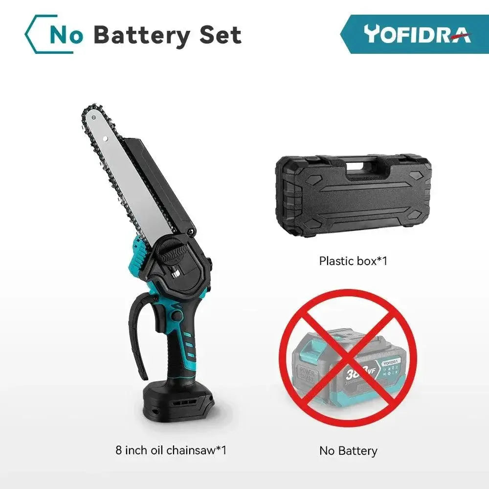 Yofidra 8 Inch Brushless Cordless Electric Chainsaw