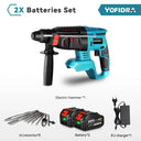 Yofidra Brushless Electric Hammer Drill Versatile Performance Tool
