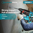 Yofidra Brushless Electric Hammer Drill Versatile Performance Tool