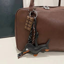 Compact Dachshund Bag Pendant Keychain