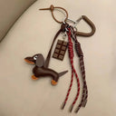 Compact Dachshund Bag Pendant Keychain