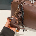 Compact Dachshund Bag Pendant Keychain