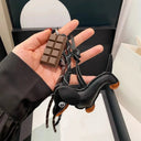 Compact Dachshund Bag Pendant Keychain