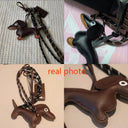 Compact Dachshund Bag Pendant Keychain