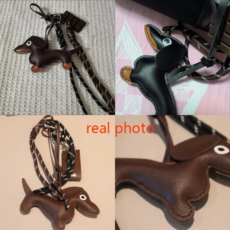 Yogodlns Dachshund Bag Pendant Keychain - Nylon Lanyard Car Key Ring Gift Ultra