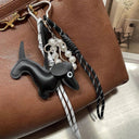 Compact Dachshund Bag Pendant Keychain