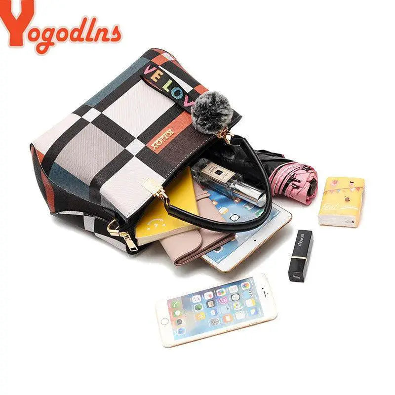 Yogodlns Designer Stitched Messenger Bag Collection Quality