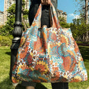Yogodlns Large Capacity Foldable Eco Waterproof Grocery Tote Bag Reusable