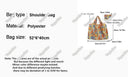 Yogodlns Large Capacity Foldable Eco Waterproof Grocery Tote Bag Reusable