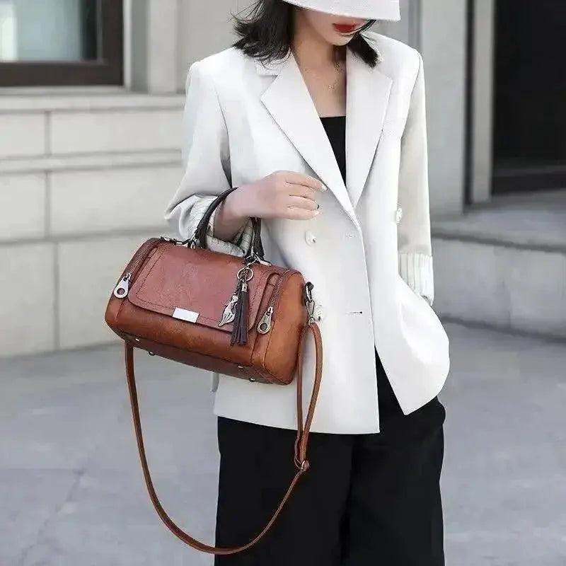 Yogodlns Tassel Shoulder Bag Removable Strap For Women