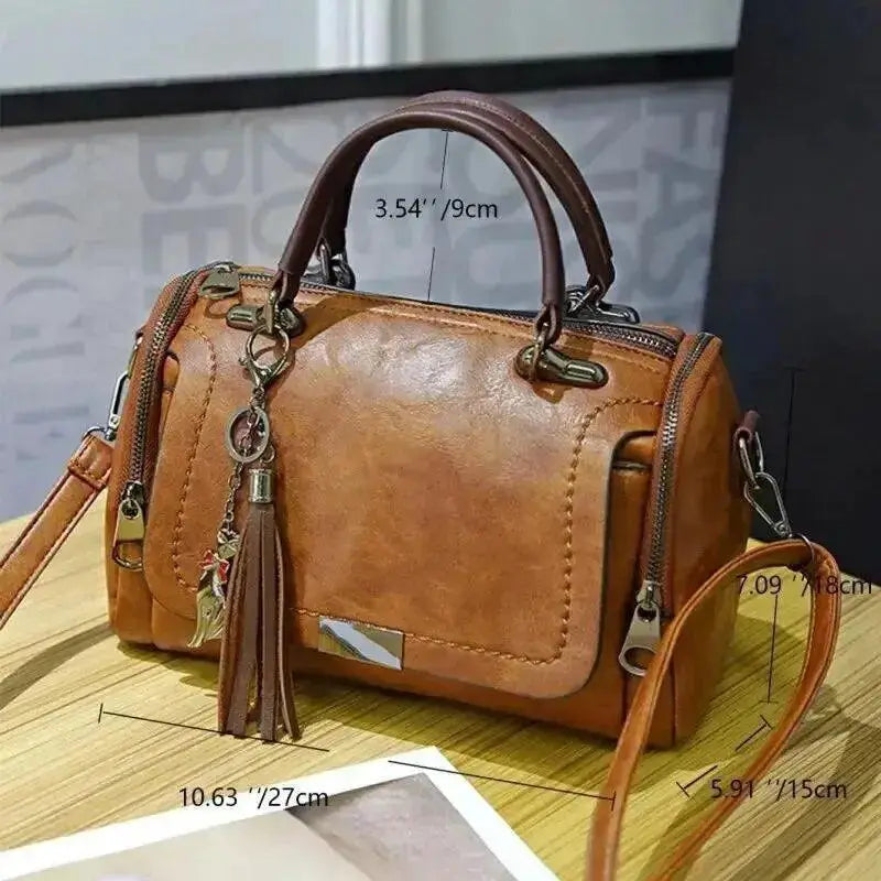 Yogodlns Tassel Shoulder Bag Removable Strap For Women