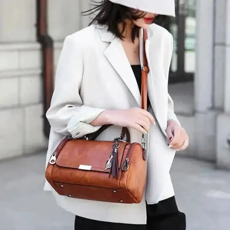 Yogodlns Tassel Shoulder Bag Removable Strap For Women