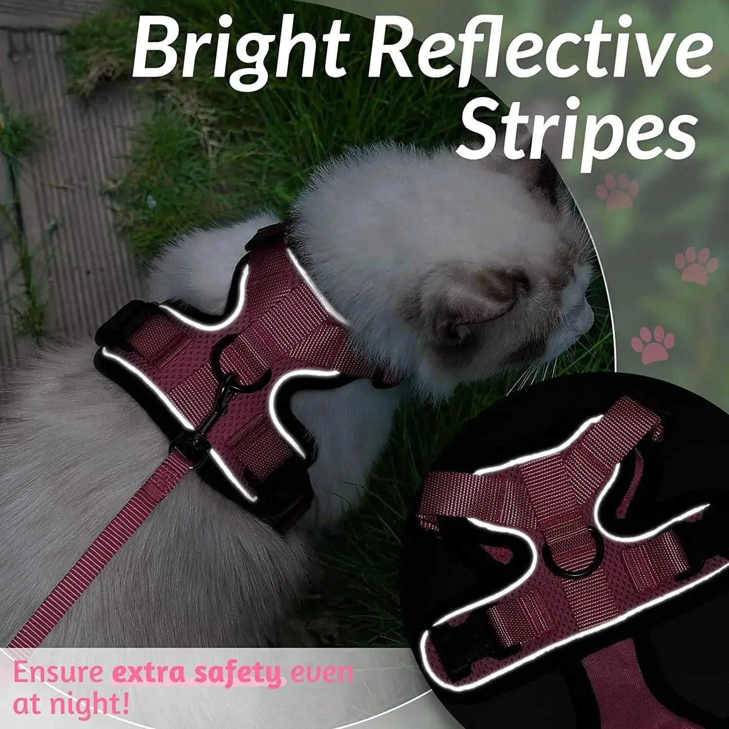 YOKEE Cat Harness and Leash Set for Small Cats Comfort