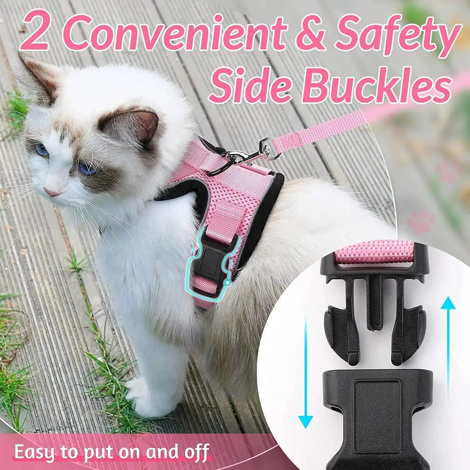 YOKEE Cat Harness and Leash Set for Small Cats Comfort