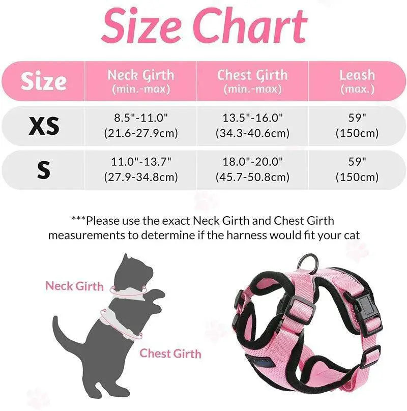 YOKEE Cat Harness and Leash Set for Small Cats Comfort
