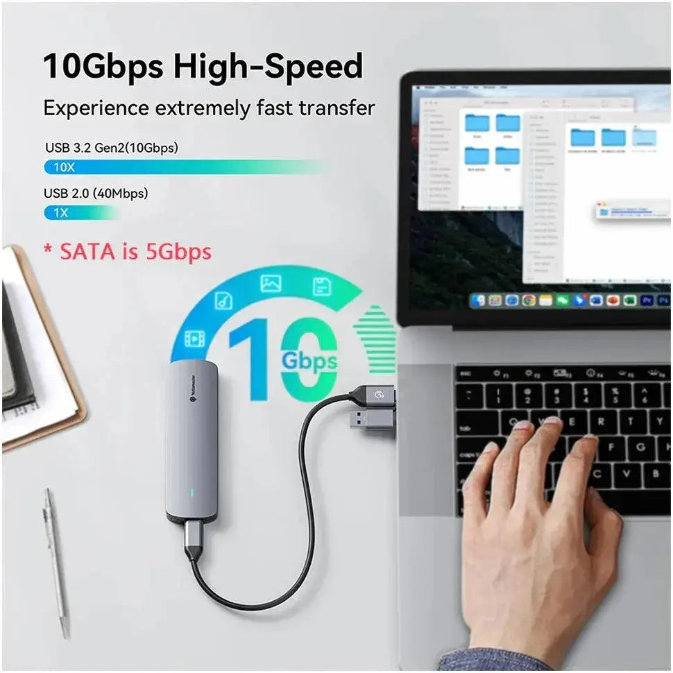 Yottamaster Dual Protocol SSD Enclosure High Speed Storage