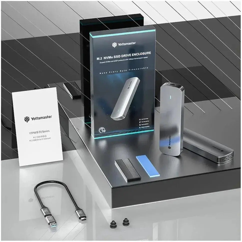 Yottamaster Dual Protocol SSD Enclosure High Speed Storage