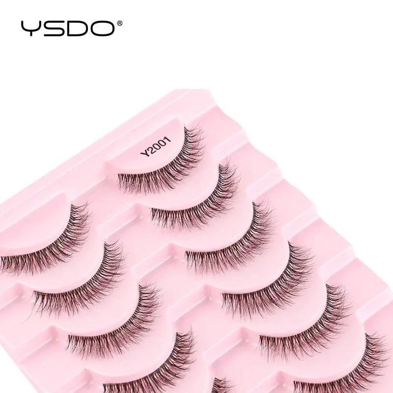 YSDO DIY Half Eyelashes 3D Cat Eye False Lashes Natural Full Look Cruelty Free