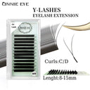 YY Y-Shaped Volume Eyelash Extensions Dramatic Eyes Bundle