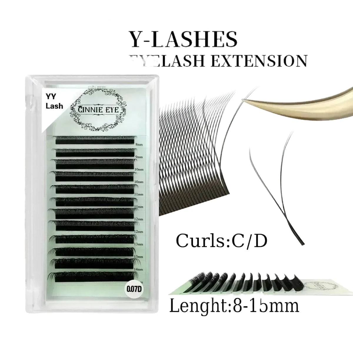 Dramatic Eyelash Extensions for Pros Edition AA — Black