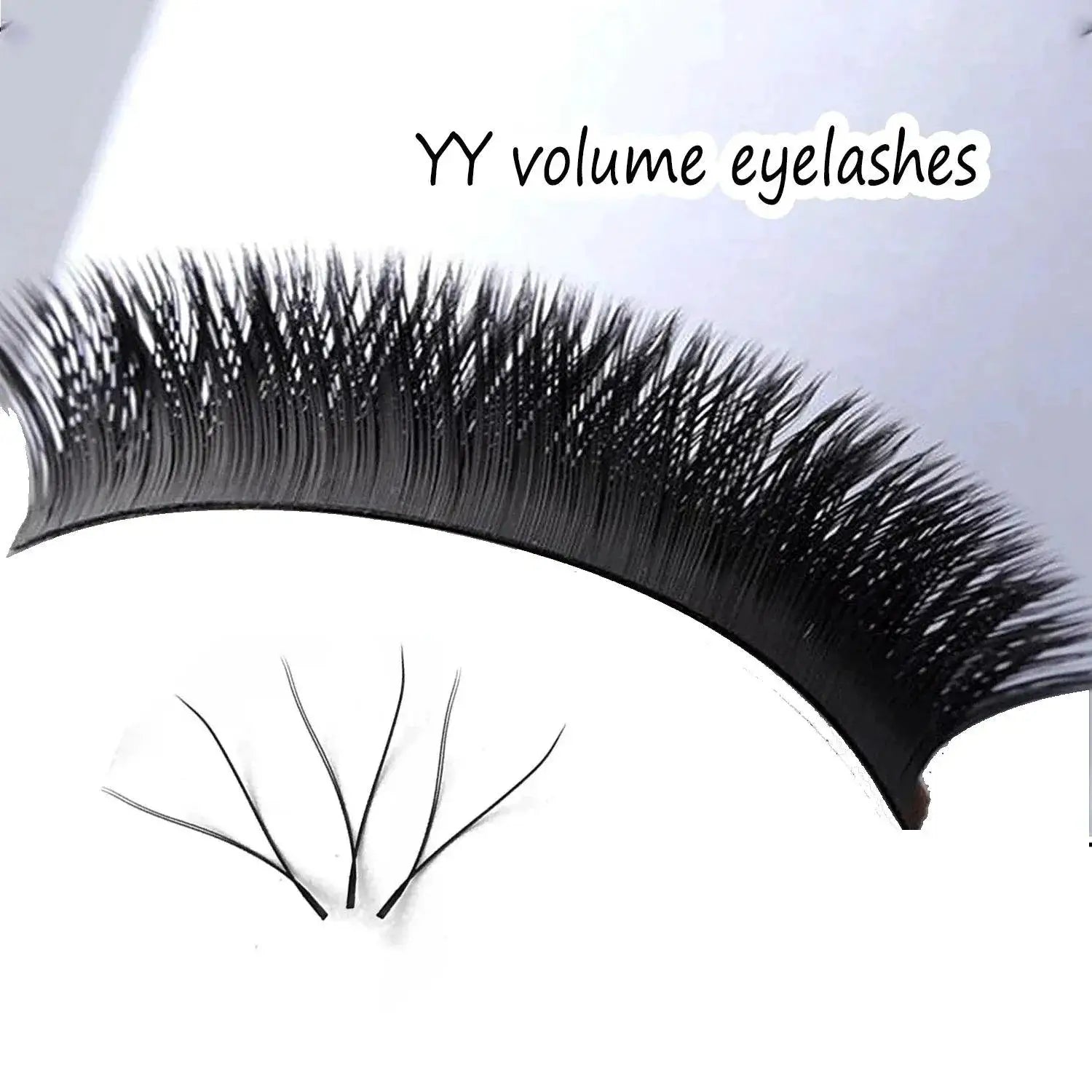 YY Y Shaped Volume Eyelash Extensions Dramatic Eyes Bundle