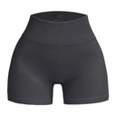 ZenFlex High Waisted Yoga Shorts - Lift And Shape Seamless Knit Ribbed TextureXt
