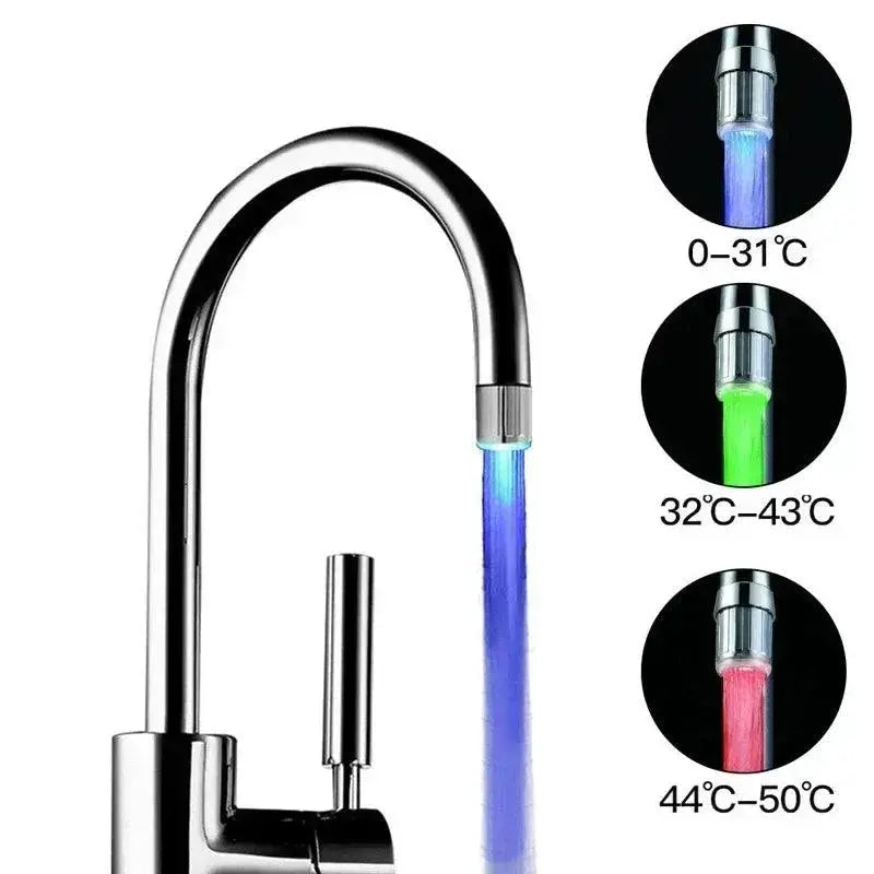 Zhang Ji LED Glow Faucet Modern Water Saving Tap Fixture